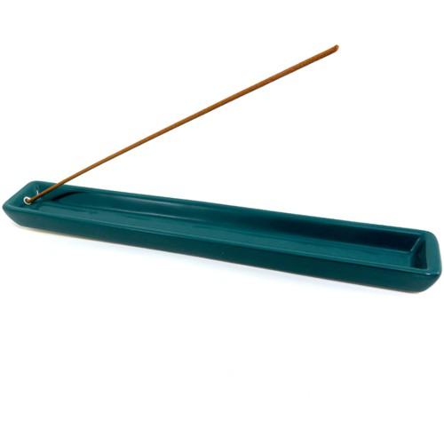 Tray Blue-Green Räucherstäbchenhalter