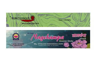 Nag Champa Räucherstäbchen Sorten Padma Store