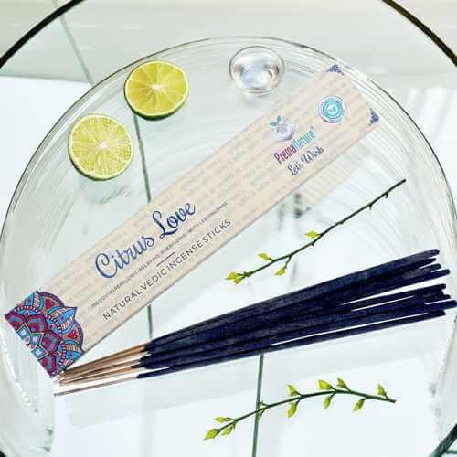 Citrus Love (Zitronengras) PremaNature Bio Räucherstäbchen Padma Store