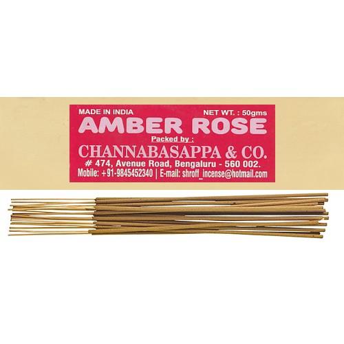 Amber Rose Räucherstäbchen Shroff Incense Padma Store