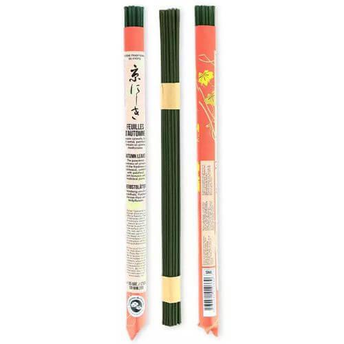 Aromandise Lange Rollen Herbstblätter japanische Räucherstäbchen Padma Store