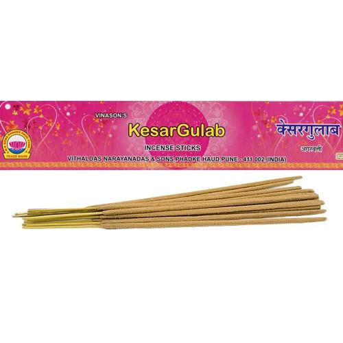 Kesar Gulab Räucherstäbchen Vithaldas Narayandas & Sons Padma Store Kesar Gulab Räucherstäbchen Vithaldas Narayandas & Sons Padma Store