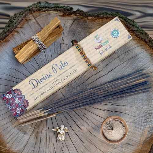 Divine Palo (Palo Santo) PremaNature Bio Räucherstäbchen Padma Store