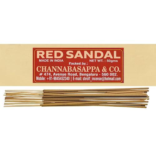 Red Sandal Räucherstäbchen Shroff Incense Padma Store